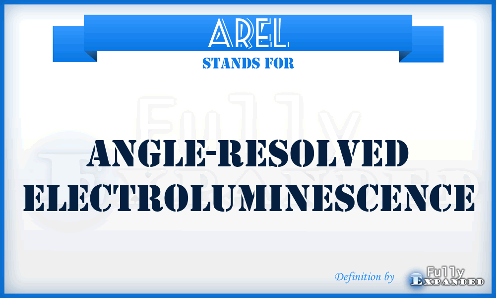 AREL - angle-resolved electroluminescence