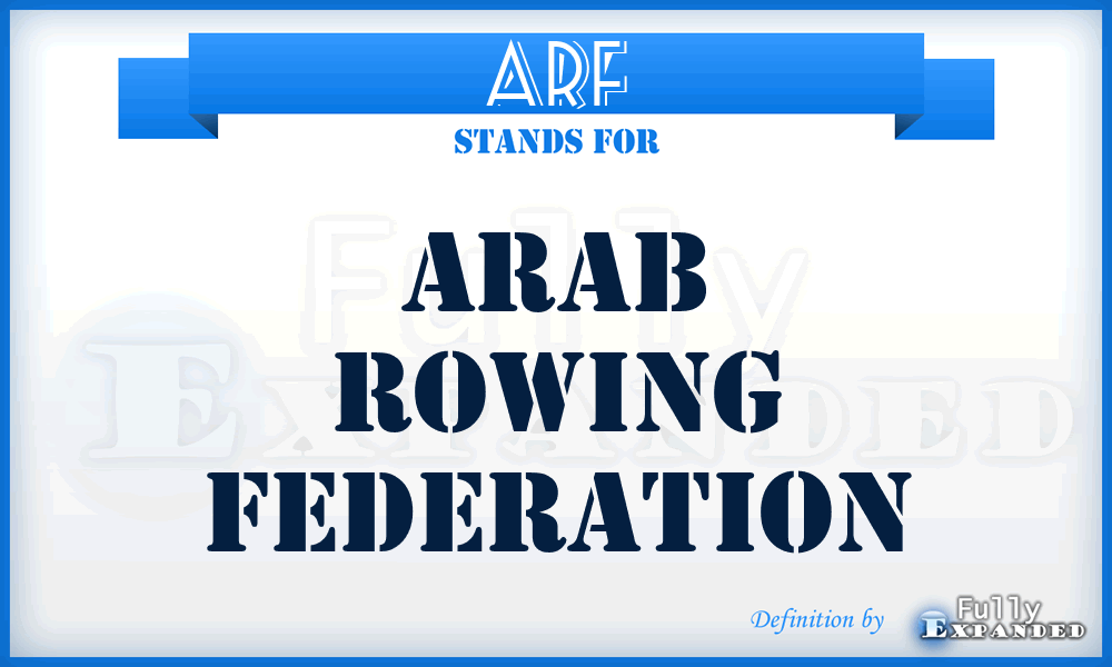 ARF - Arab Rowing Federation