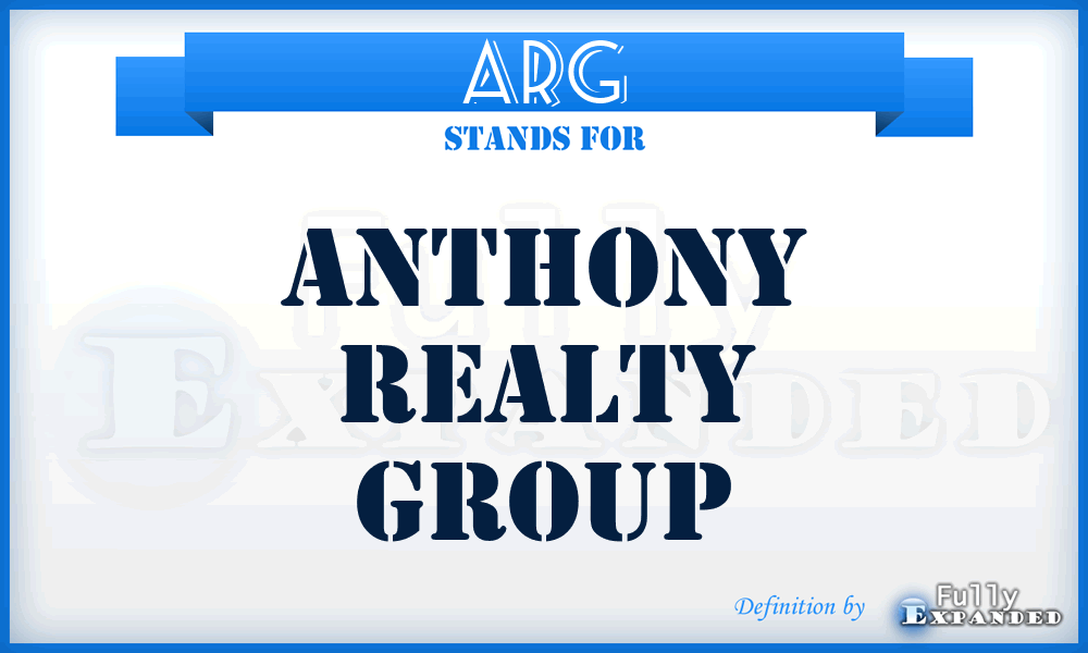 ARG - Anthony Realty Group