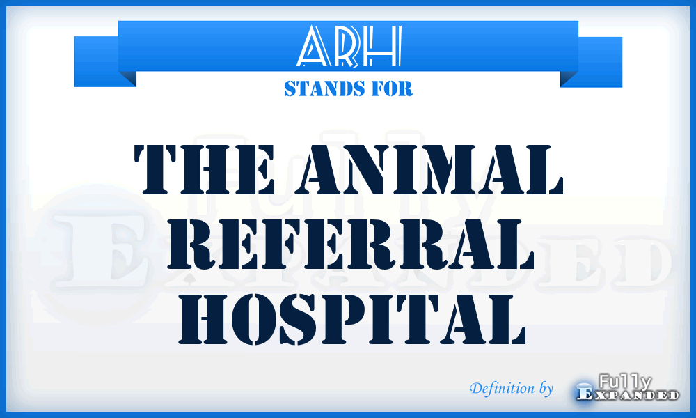 ARH - The Animal Referral Hospital