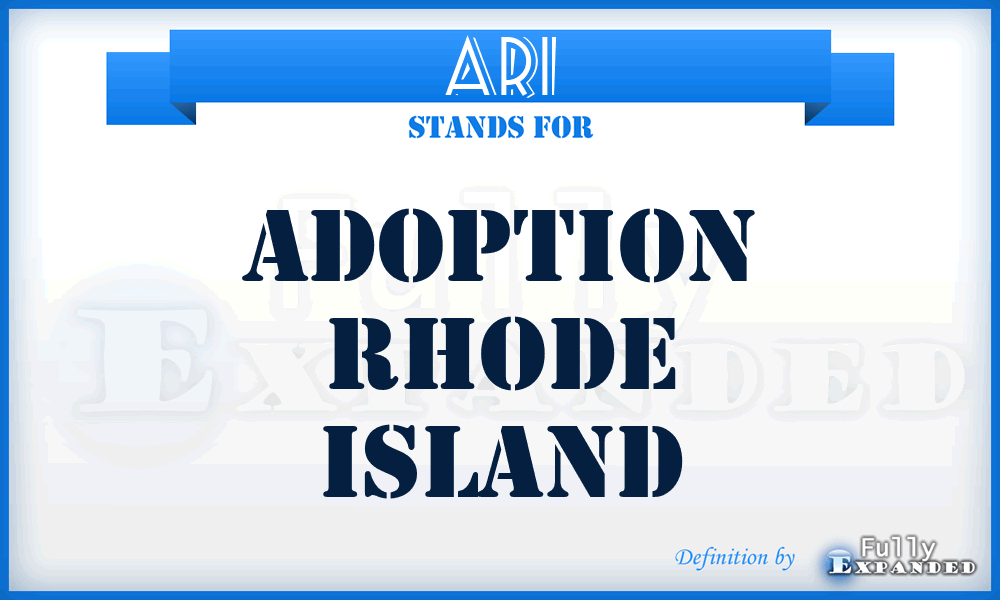 ARI - Adoption Rhode Island