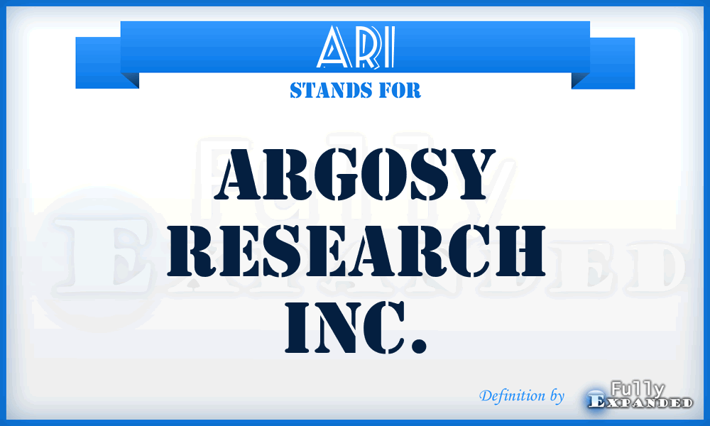 ARI - Argosy Research Inc.