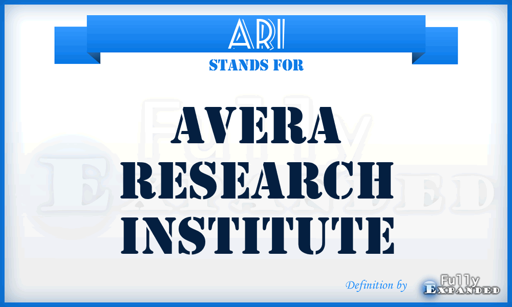ARI - Avera Research Institute