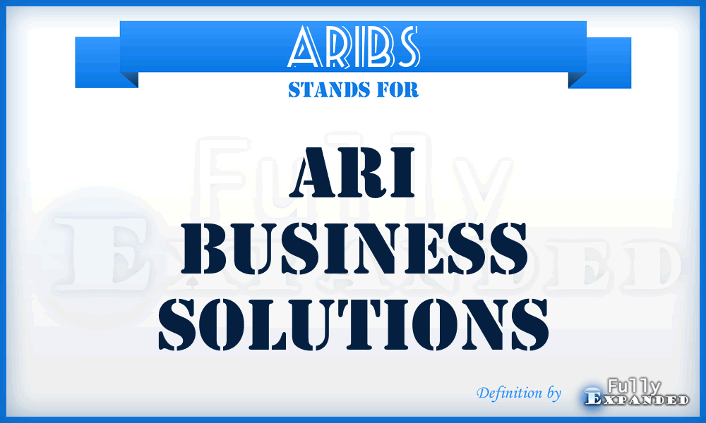 ARIBS - ARI Business Solutions