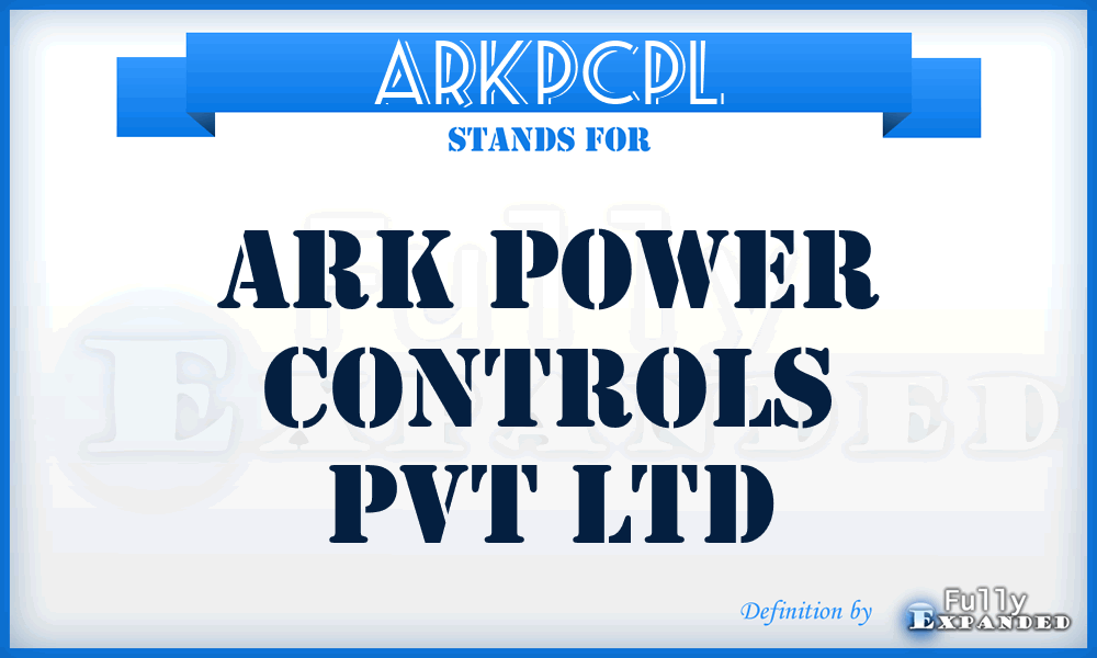 ARKPCPL - ARK Power Controls Pvt Ltd