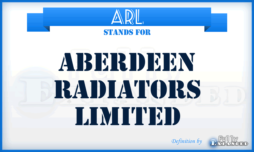 ARL - Aberdeen Radiators Limited