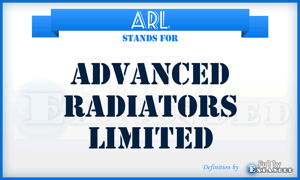 ARL - Advanced Radiators Limited