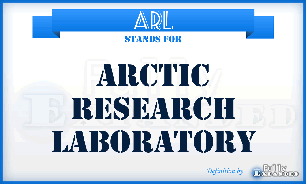 ARL - Arctic Research Laboratory