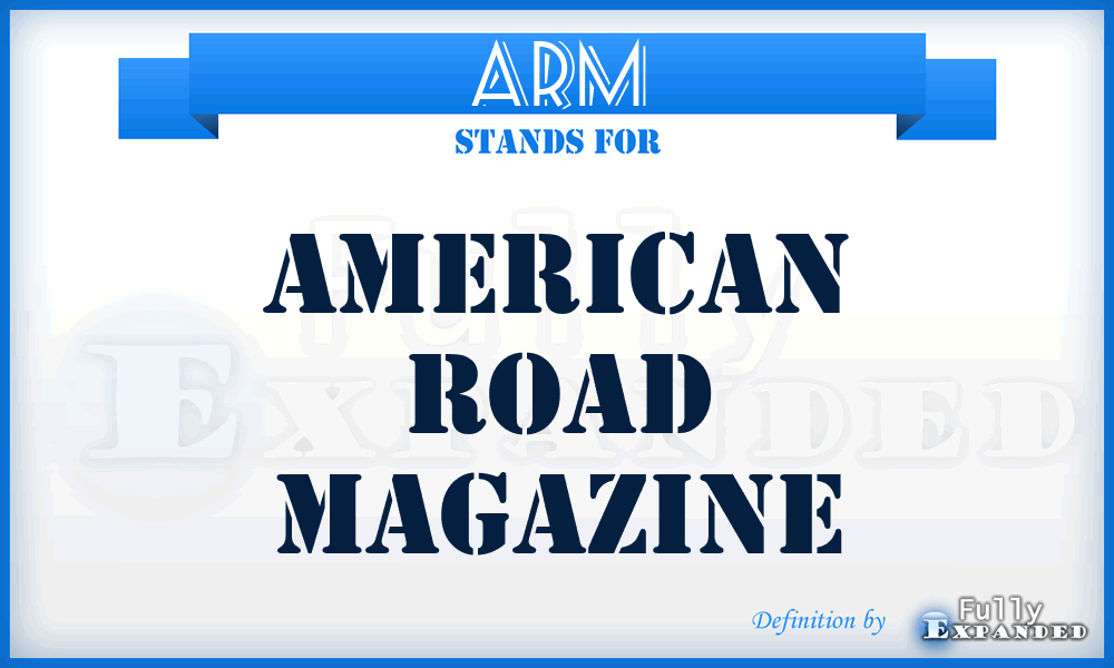 ARM - American Road Magazine