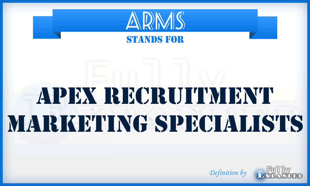 ARMS - Apex Recruitment Marketing Specialists