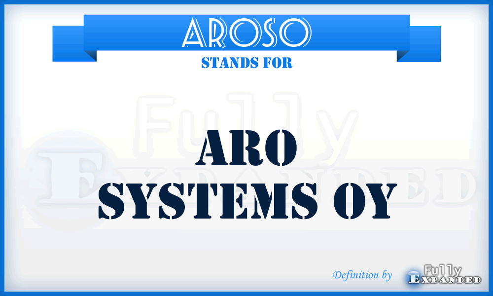 AROSO - ARO Systems Oy