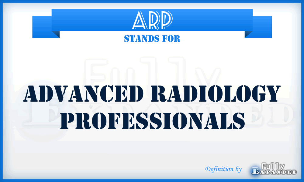 ARP - Advanced Radiology Professionals