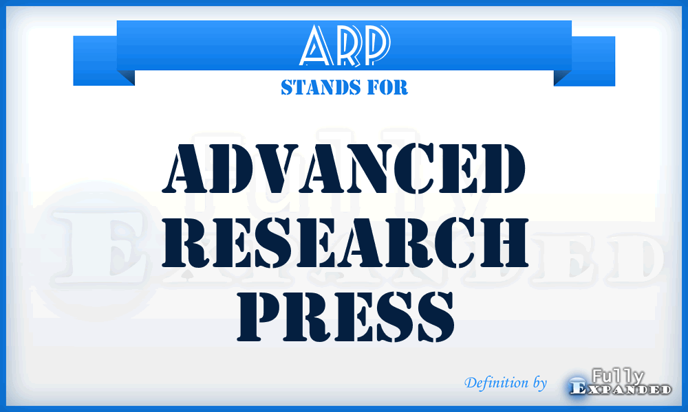 ARP - Advanced Research Press