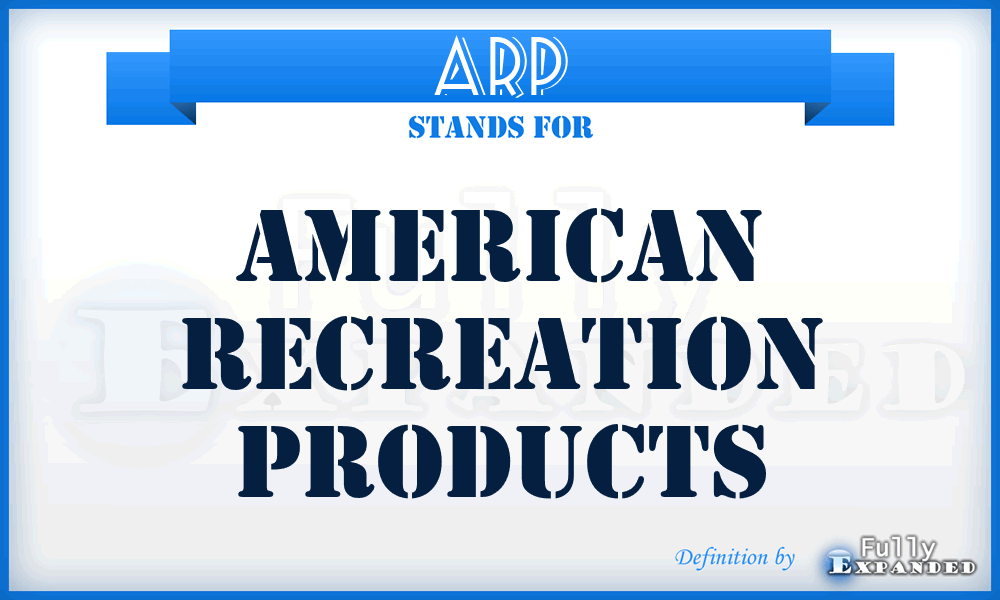 ARP - American Recreation Products