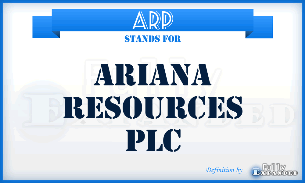 ARP - Ariana Resources PLC