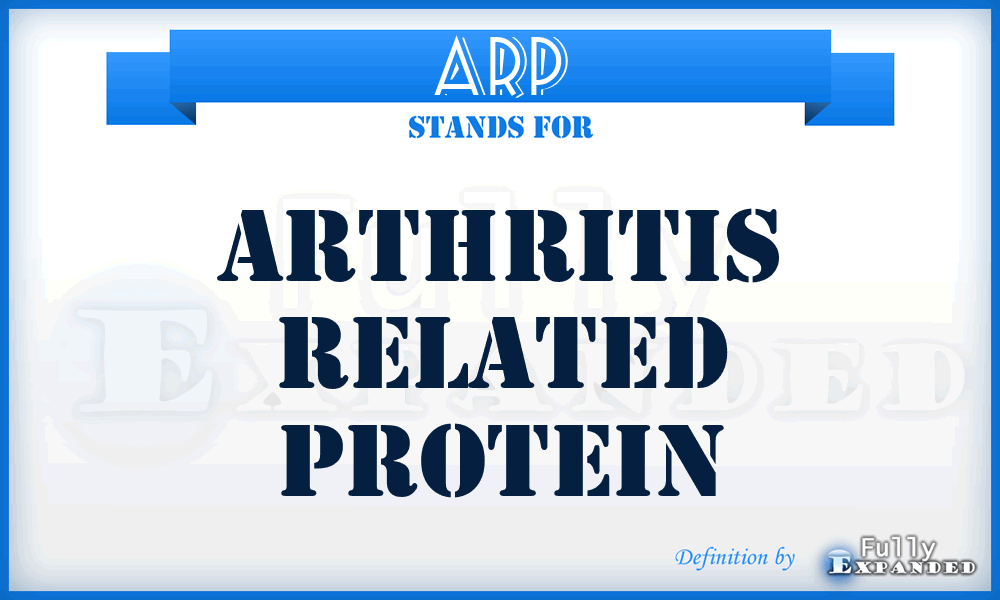 ARP - Arthritis Related Protein