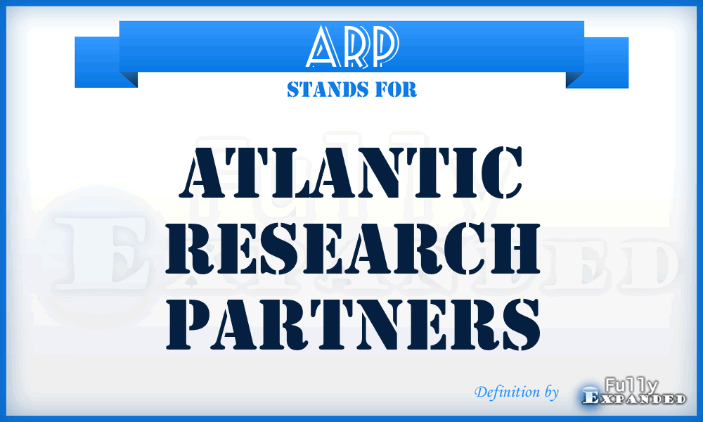 ARP - Atlantic Research Partners