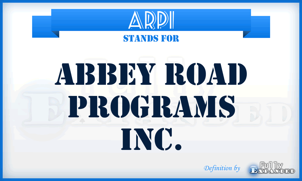 ARPI - Abbey Road Programs Inc.