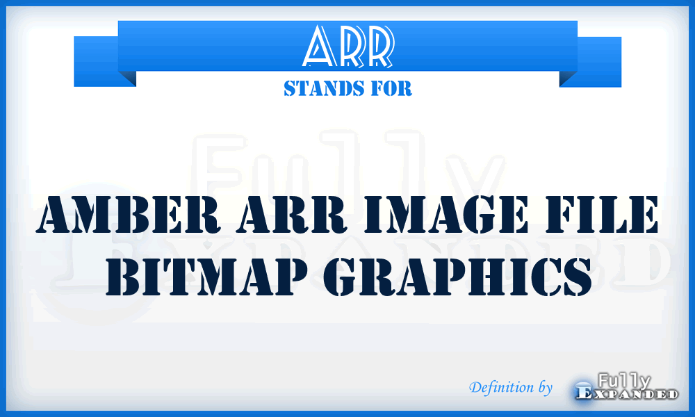 ARR - Amber ARR image file Bitmap graphics