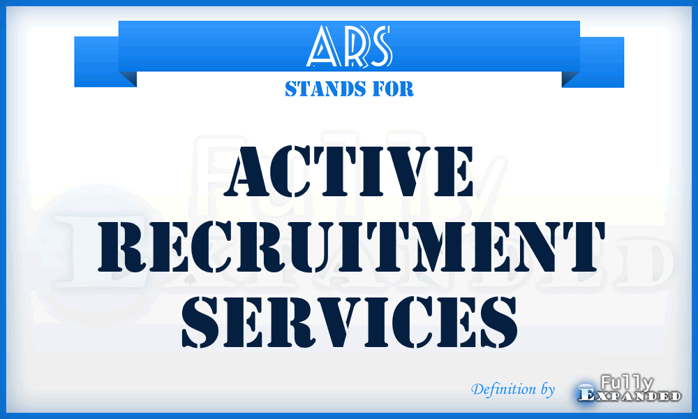 ARS - Active Recruitment Services