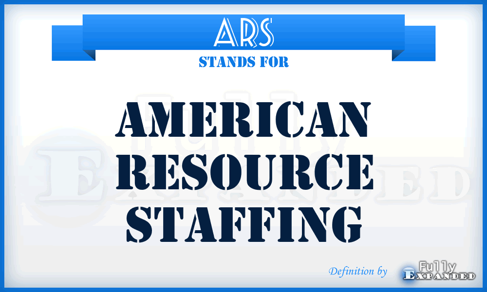 ARS - American Resource Staffing