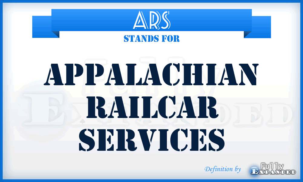 ARS - Appalachian Railcar Services