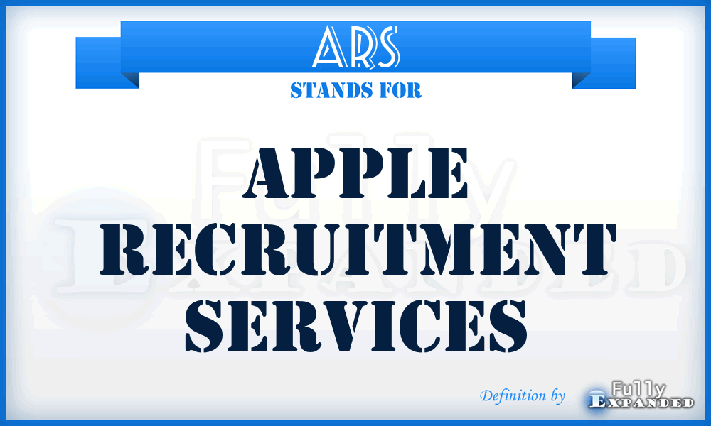 ARS - Apple Recruitment Services