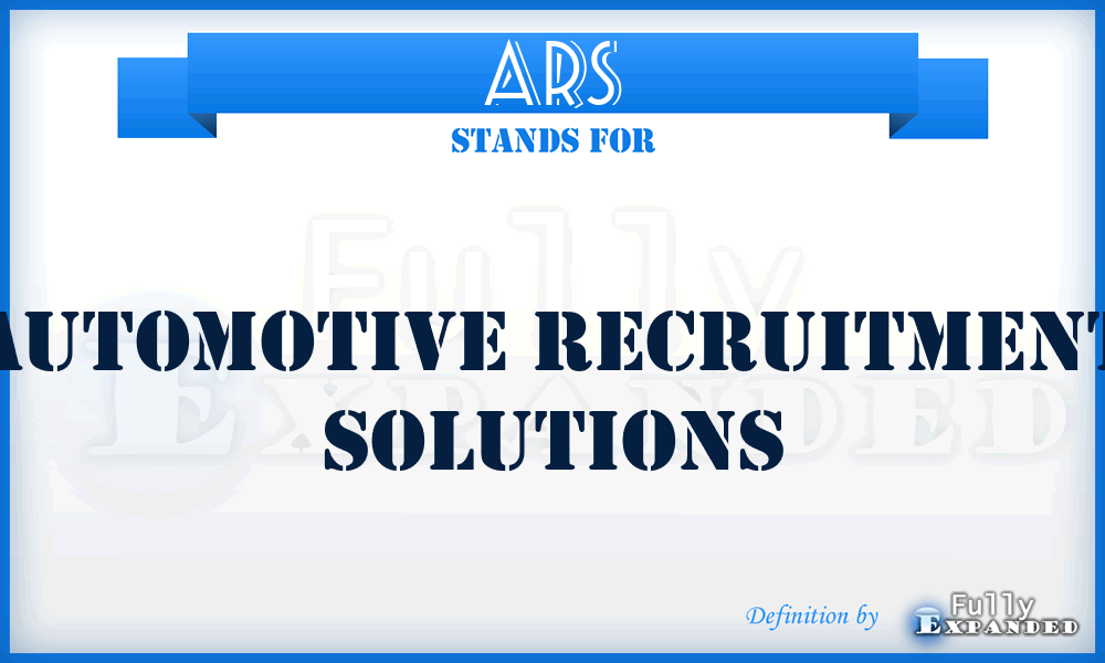 ARS - Automotive Recruitment Solutions