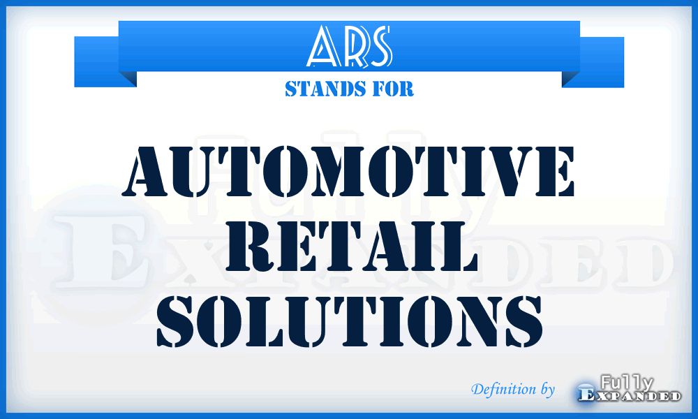 ARS - Automotive Retail Solutions