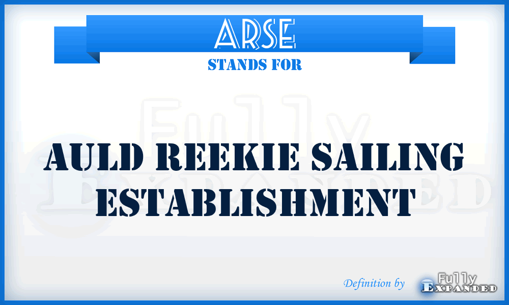 ARSE - Auld Reekie Sailing Establishment