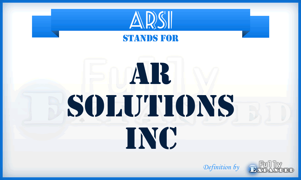 ARSI - AR Solutions Inc