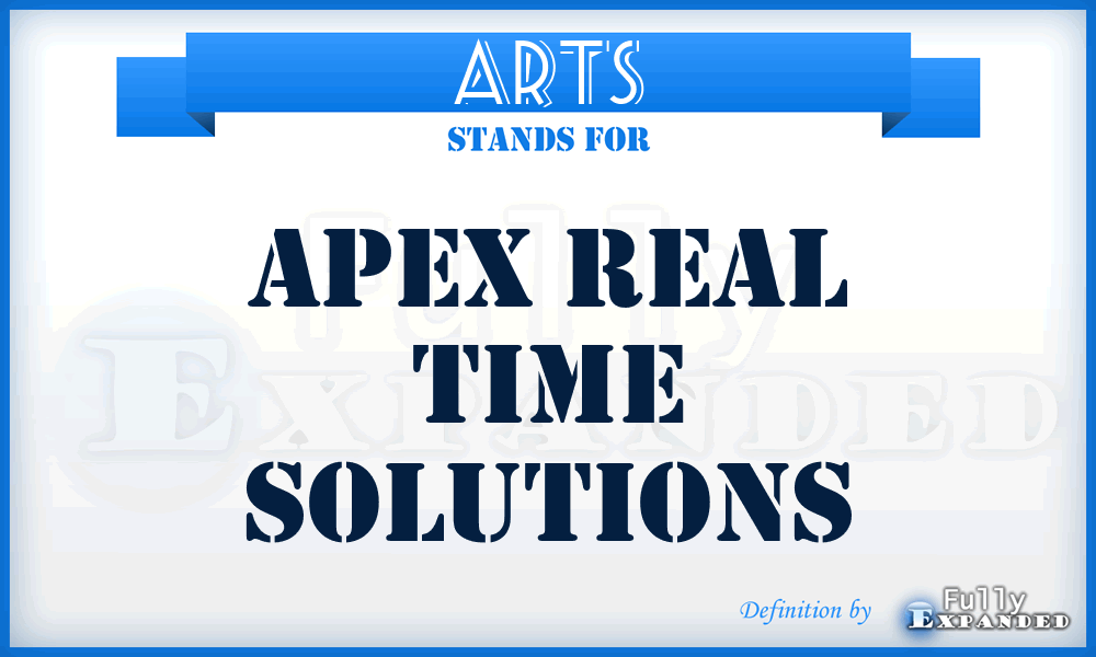 ARTS - Apex Real Time Solutions
