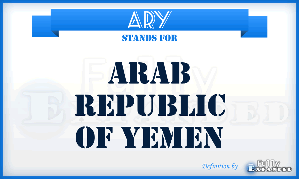 ARY - Arab Republic of Yemen