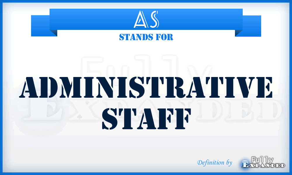 AS - Administrative Staff