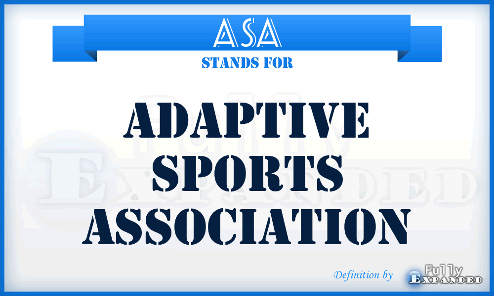 ASA - Adaptive Sports Association