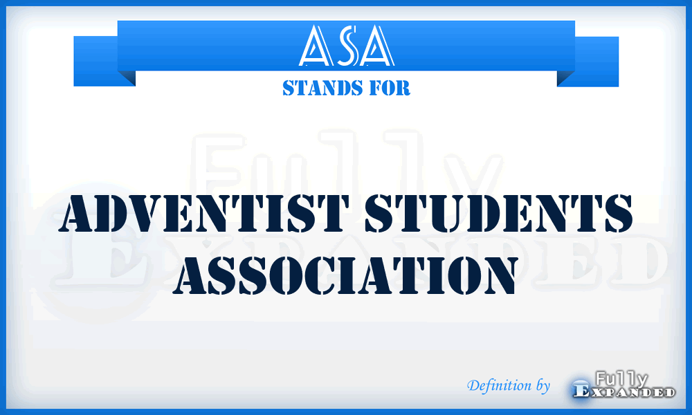 ASA - Adventist Students Association