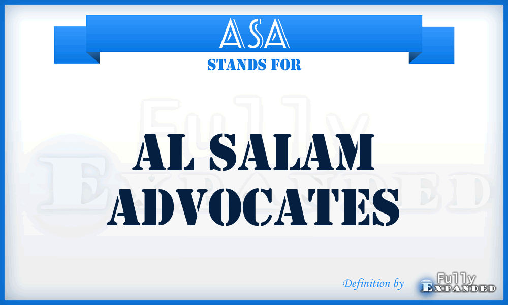 ASA - Al Salam Advocates