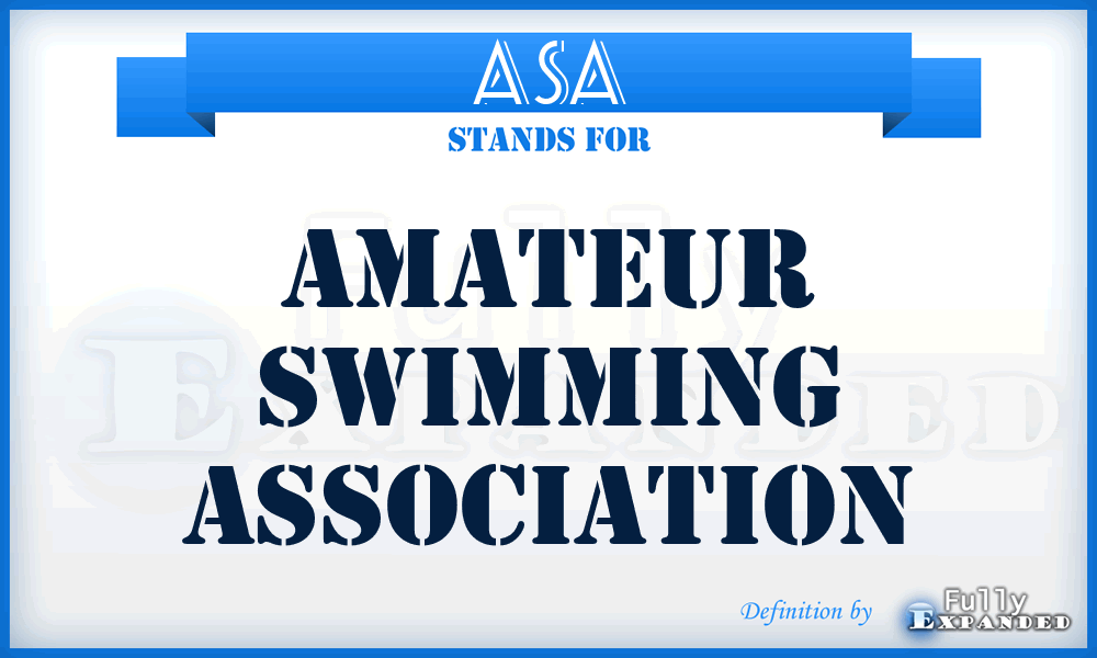 ASA - Amateur Swimming Association