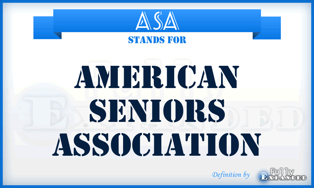 ASA - American Seniors Association