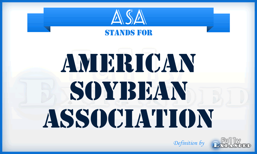 ASA - American Soybean Association