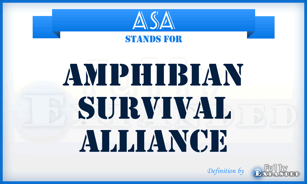 ASA - Amphibian Survival Alliance