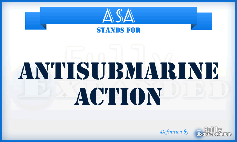 ASA - Antisubmarine Action