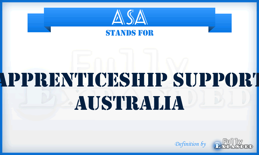 ASA - Apprenticeship Support Australia