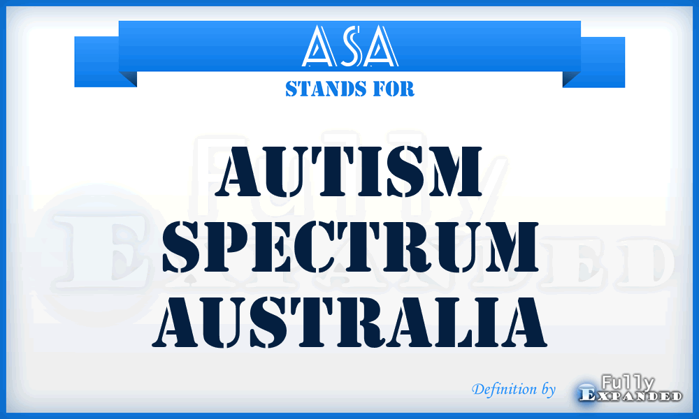 ASA - Autism Spectrum Australia