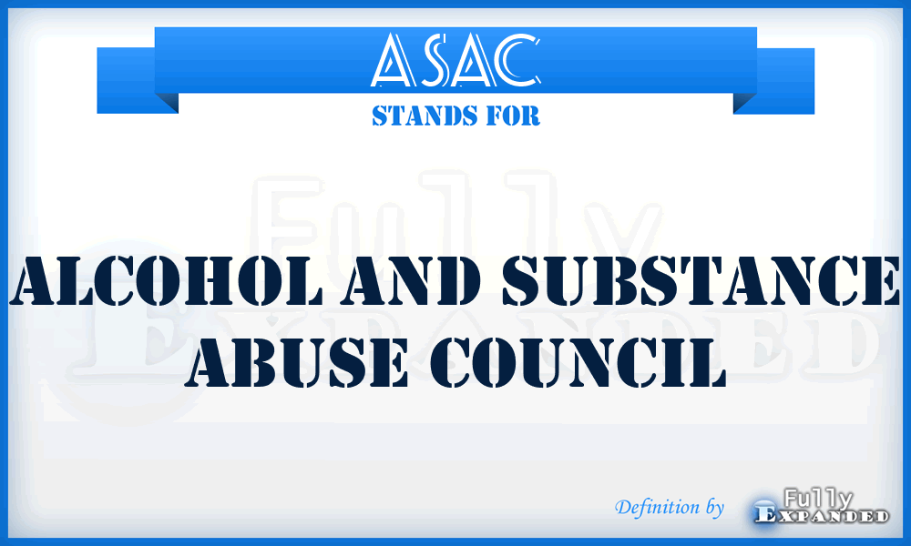 ASAC - Alcohol and Substance Abuse Council