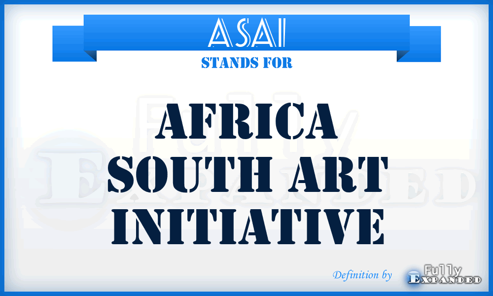ASAI - Africa South Art Initiative