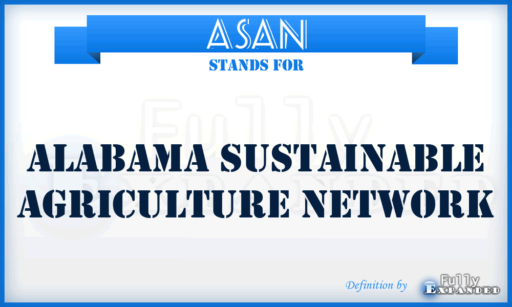 ASAN - Alabama Sustainable Agriculture Network