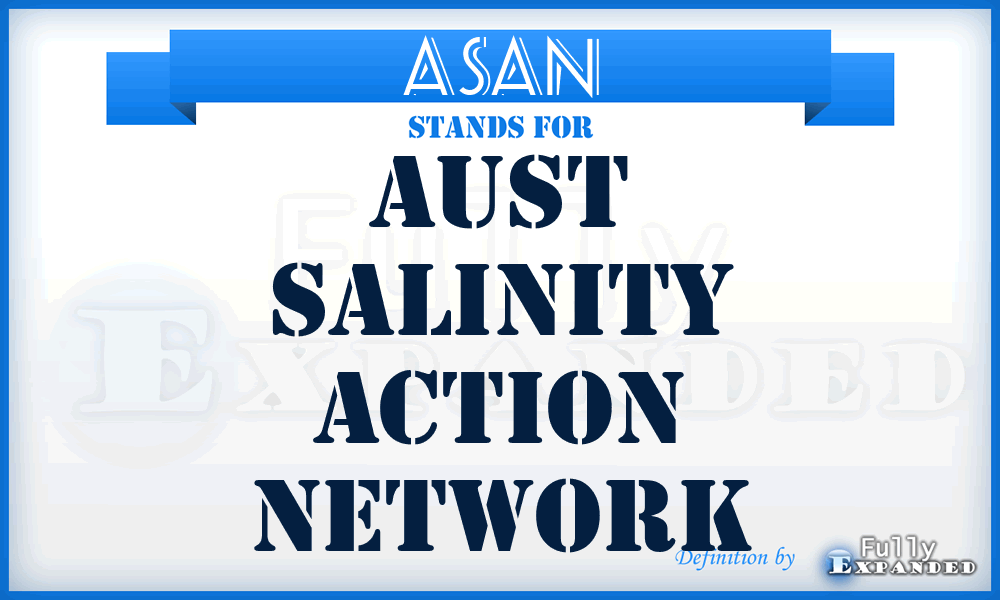 ASAN - Aust Salinity Action Network