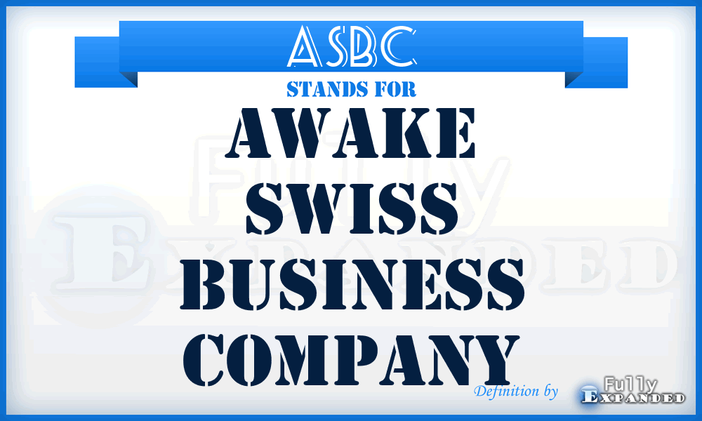 ASBC - Awake Swiss Business Company