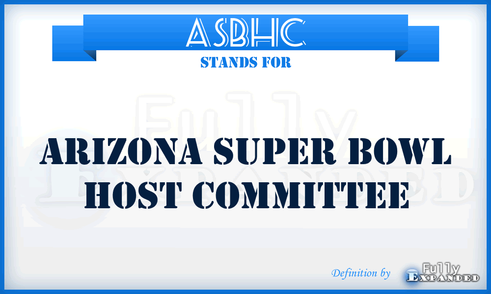 ASBHC - Arizona Super Bowl Host Committee